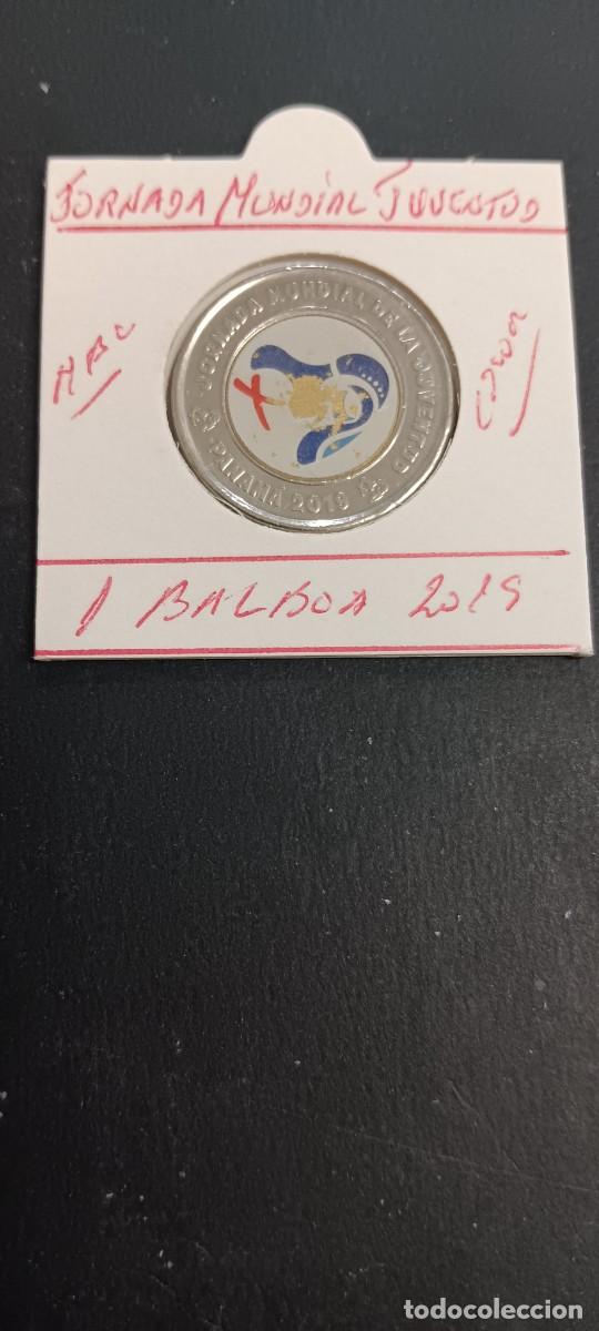 Monedas antiguas de Am&eacute;rica: PANAMA 1 BALBOA 2019 BC KM=NEW(COLOREADA) JORNADA MUNDIAL DE JUVENTUD