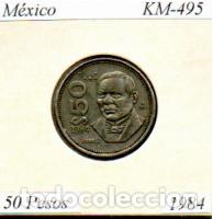 Monedas antiguas de Am&eacute;rica: M&Eacute;XICO 1984, 50 PESOS, KM-495, CIRCULADA