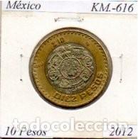 Monedas antiguas de Am&eacute;rica: M&Eacute;XICO 2012, 10 PESOS, KM-616, CIRCULADA