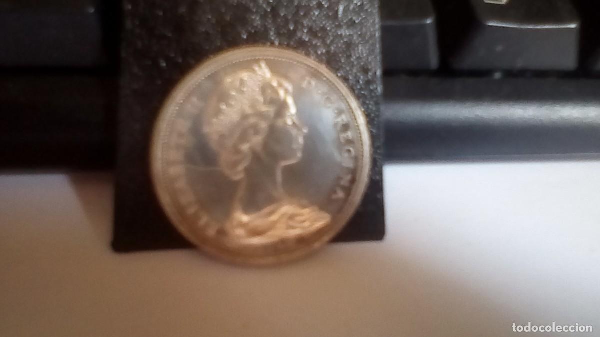 Monedas antiguas de Am&eacute;rica: CANADA 50 CENTAVOS PLATA 1967. CENTENARIO - Foto 2