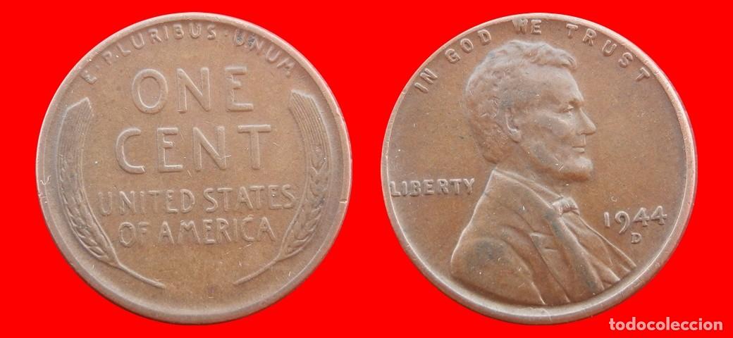 Monedas antiguas de Am&eacute;rica: 1 CENTAVO 1944-D USA-153826