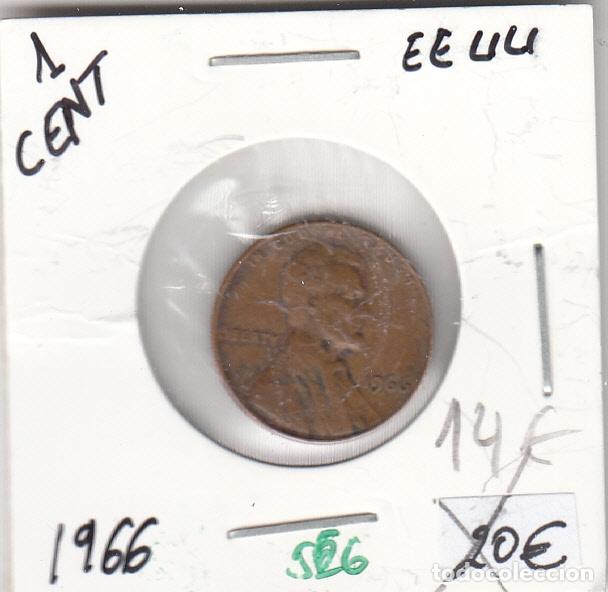 Monete antiche di America: CR0566 MONEDA EEUU 1 CENT 1966