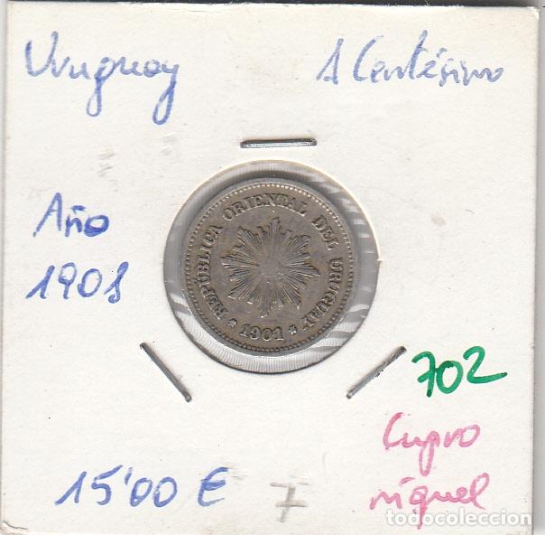 Monedas antiguas de Am&eacute;rica: CR0702 MONEDA URUGUAY 1 CENTESIMO 1908