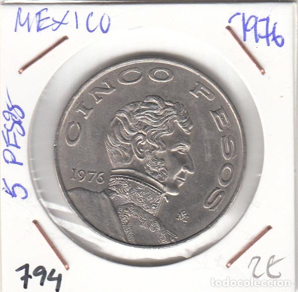 Monedas antiguas de Am&eacute;rica: CR0794 MONEDA MEXICO 5 PESOS 1976