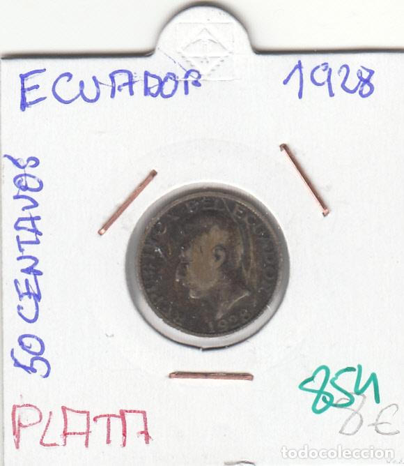 Monedas antiguas de Am&eacute;rica: CR0854 MONEDA ECUADOR 50 CENTAVOS 1928 PLATA