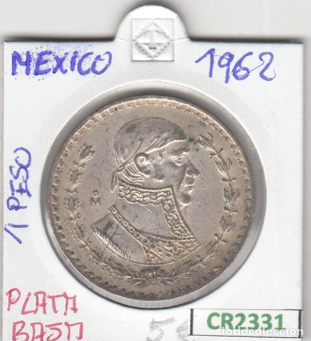 Monedas antiguas de Am&eacute;rica: CR2331 MONEDA MEXICO 1 PESO 1962 PLATA