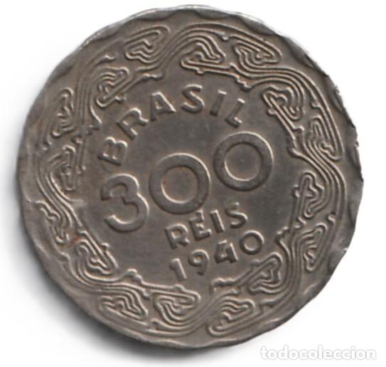 Monedas antiguas de Am&eacute;rica: Brasil 300 reis 1940 KM# 546