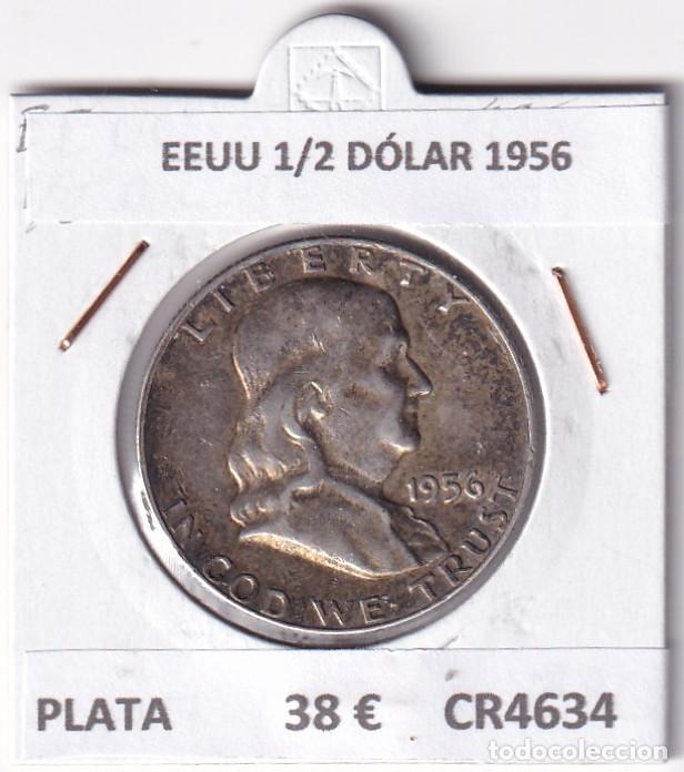 Monedas antiguas de Am&eacute;rica: CR4634 MONEDA EEUU 1/2 D&Oacute;LAR 1956 PLATA