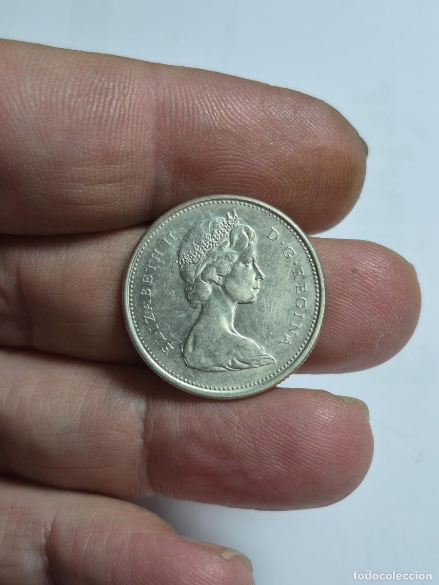 Monedas antiguas de Am&eacute;rica: NT/ CANADA 25 CENTS ELIZABETH 1968 PLATA (M1485)