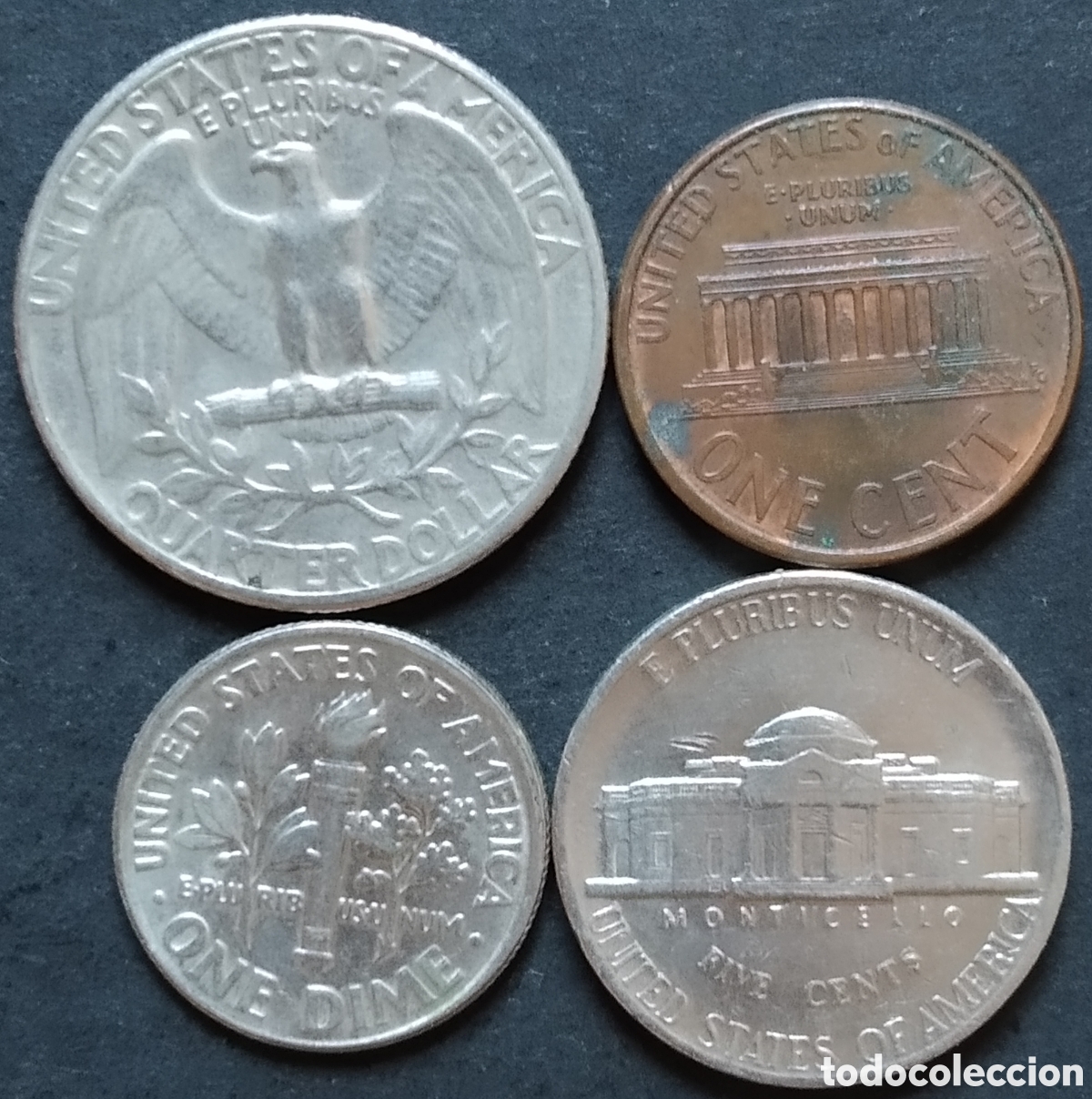 Monedas antiguas de Am&eacute;rica: LOTE MONEDAS N&deg; 0050 - LOTE DE 4 MONEDAS DIFERENTES EEUU / ESTADOS UNIDOS / USA