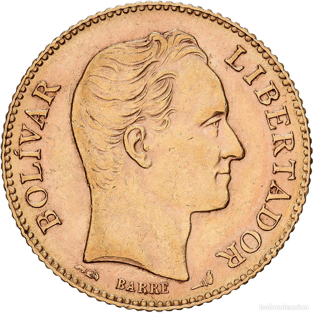 Monedas antiguas de Am&eacute;rica: [#1117951] Venezuela, Gr 6.4516, 20 Bolivares, Simon Bolivar, 1905, Oro, MBC+, KM:32