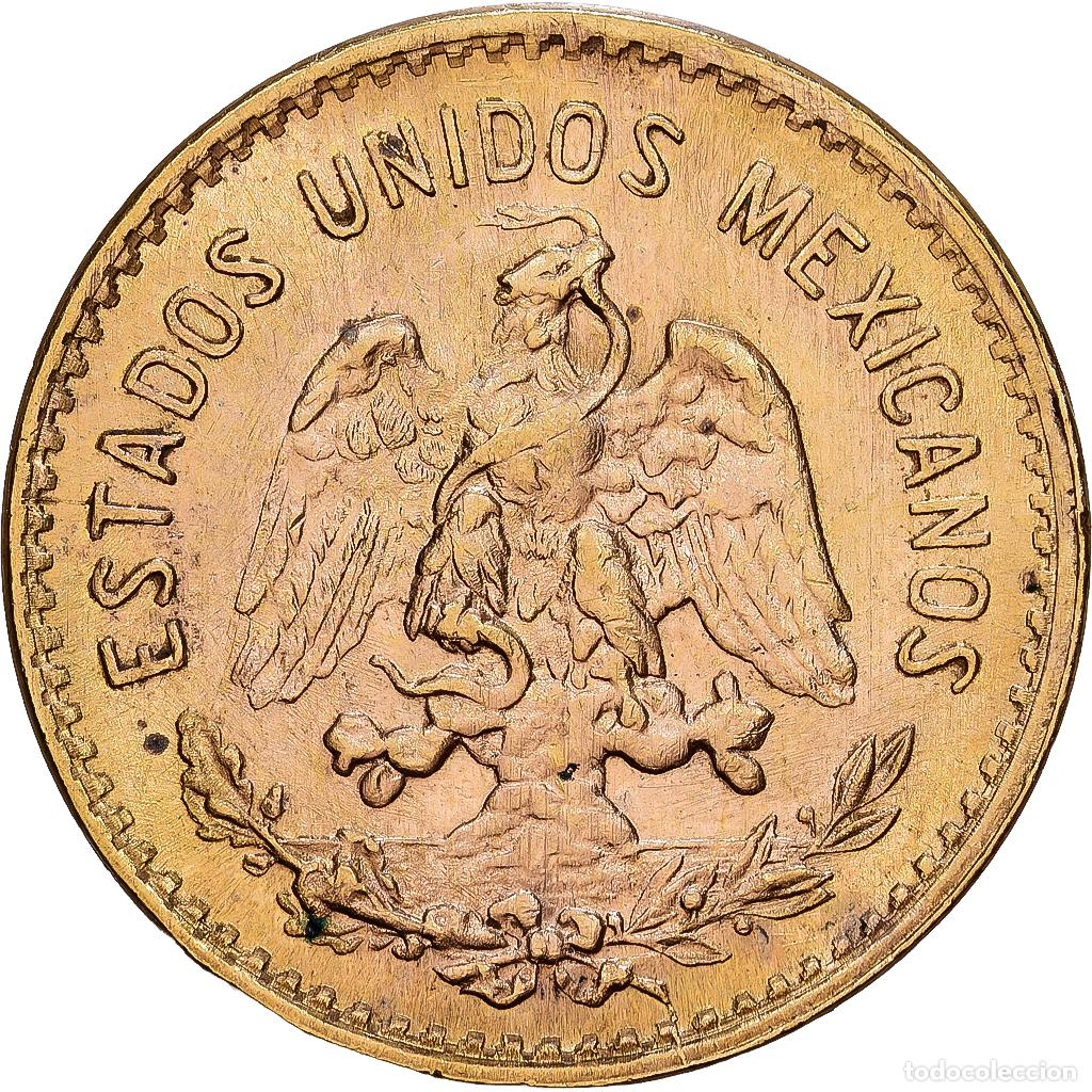 Monedas antiguas de Am&eacute;rica: [#1118067] Mexico, 5 Pesos, 1955, Mexico City, AU(50-53), Gold, KM:464