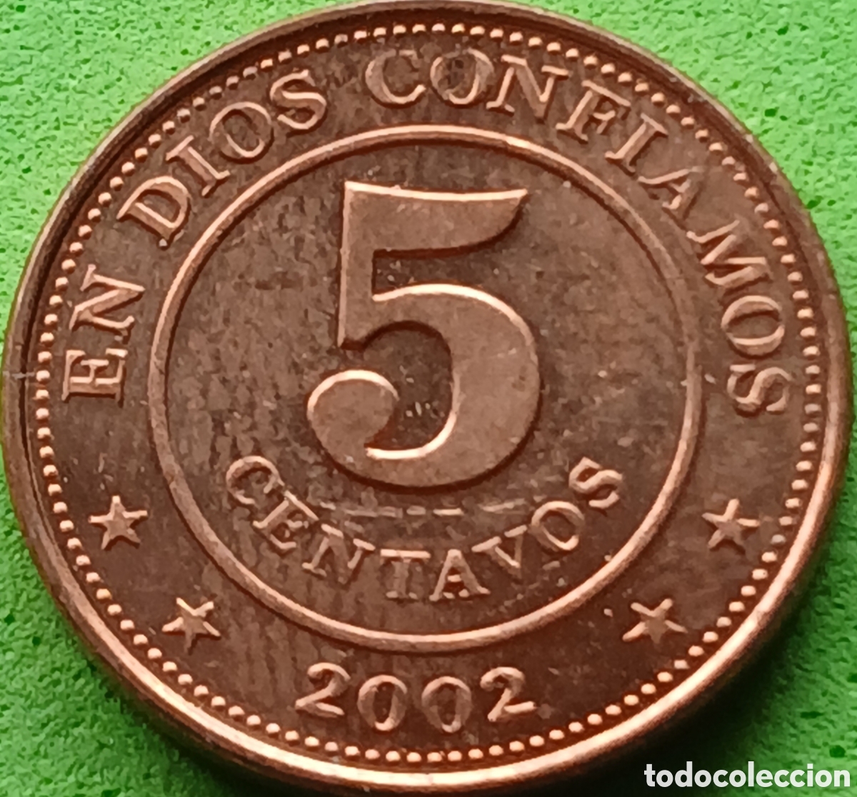 Monedas antiguas de Am&eacute;rica: Nicaragua 5 centavos 2002 km#97