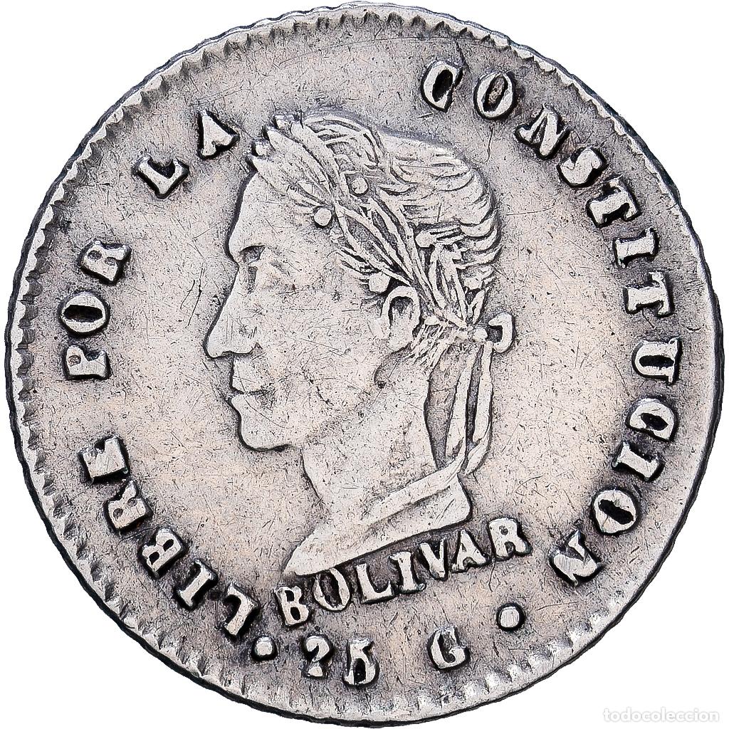 Monedas antiguas de Am&eacute;rica: [#1117991] Bolivia, 1/2 Sol, 1862, Potosi, Plata, MBC, KM:133.2