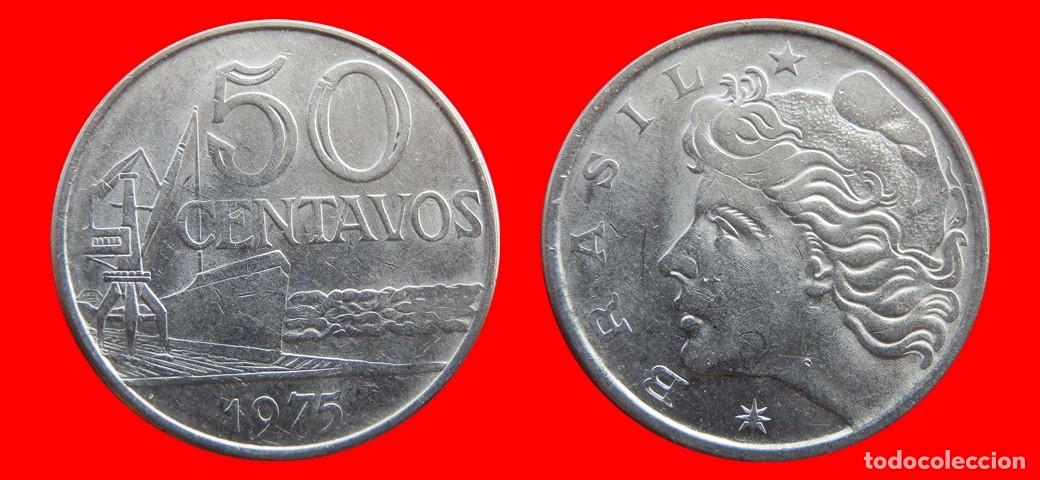 Monedas antiguas de Am&eacute;rica: 50 CENTAVOS 1975 BRASIL-153871