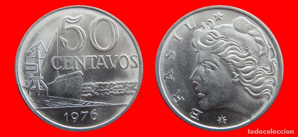 Monedas antiguas de Am&eacute;rica: 50 CENTAVOS 1976 BRASIL-153872