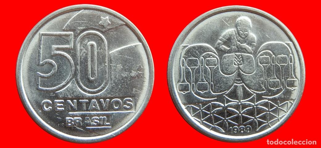 Monedas antiguas de Am&eacute;rica: 50 CENTAVOS 1989 BRASIL-153874