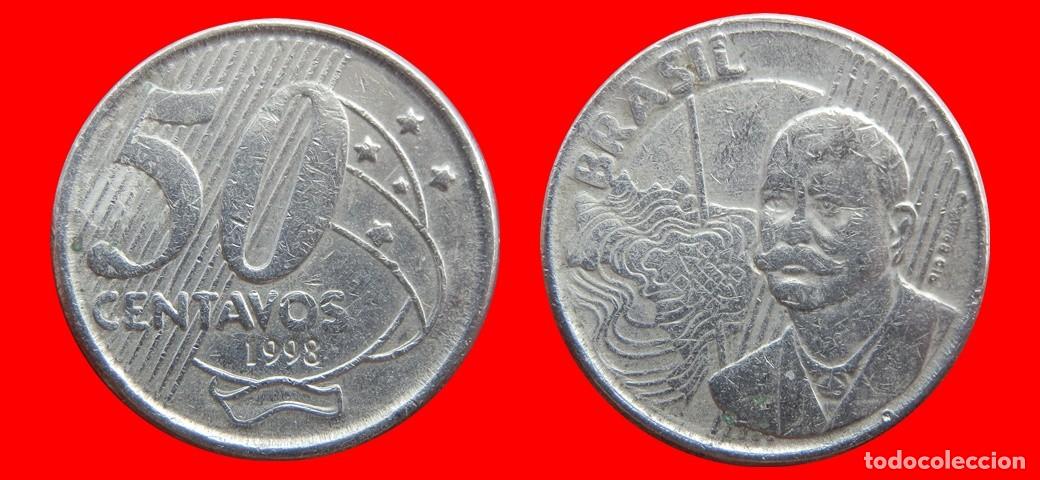 Monedas antiguas de Am&eacute;rica: 50 CENTAVOS 1998 BRASIL-153875