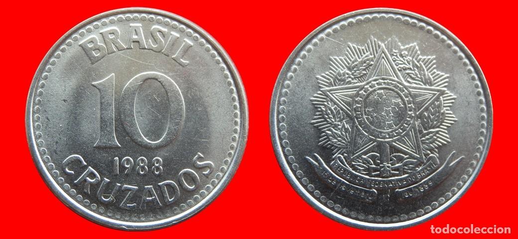 Monedas antiguas de Am&eacute;rica: 10 CRUZADOS 1988 BRASIL-153882