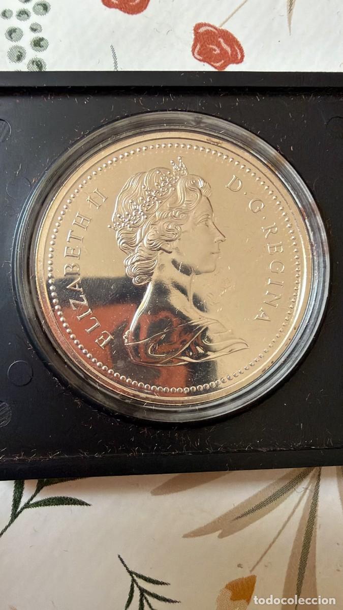 Monedas antiguas de Am&eacute;rica: Canad&aacute; 1 D&oacute;lar 1975 &ndash; Centenario Calgary 1875-1975 &ndash; Plata &ndash; Estuche original