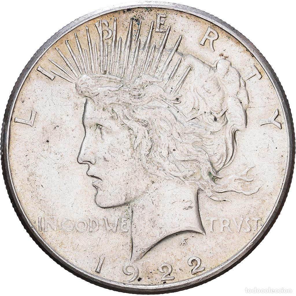 Monedas antiguas de Am&eacute;rica: [#1117987] Estados Unidos, Dollar, Peace Dollar, 1922, San Francisco, Plata, MBC, KM:150