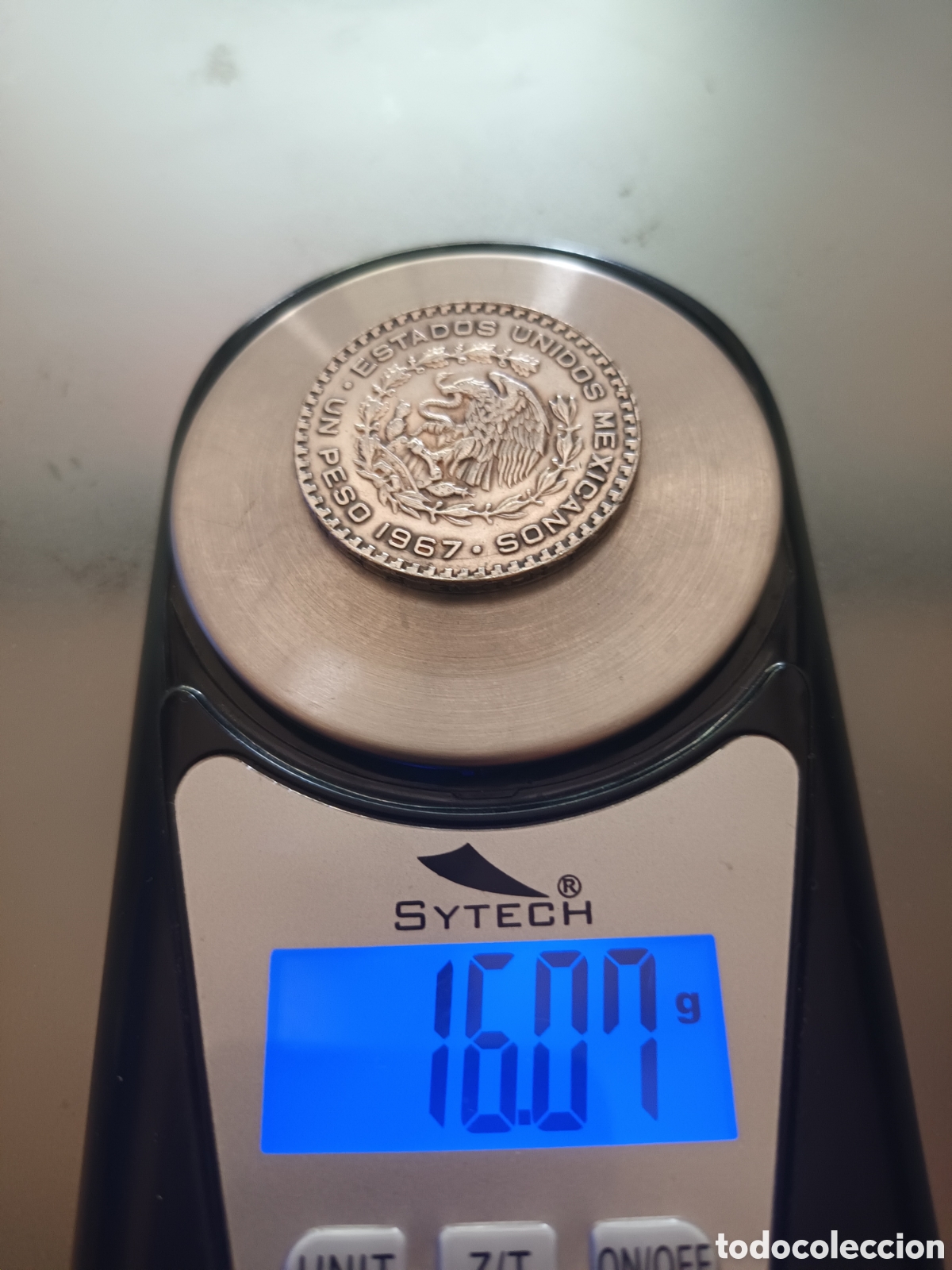 Monedas antiguas de Am&eacute;rica: MONEDA DE 1 PESO DE PLATA ESTADOS UNIDOS MEXICANOS