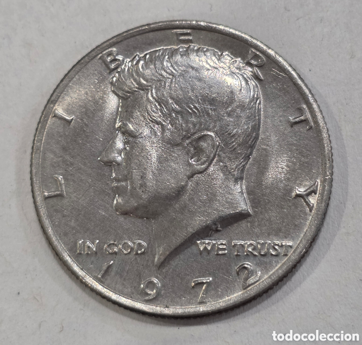 Monete antiche di America: Moneda Half Dollar Medio D&oacute;lar Americano - Presidente Kennedy 1972 - USA Coin