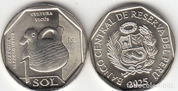 Monedas antiguas de Am&eacute;rica: CR4791 MONEDA PERU 1 SOL 2025 CULTURA VICUS SIN CIRCULAR