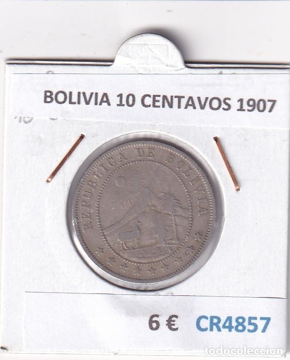 Monedas antiguas de Am&eacute;rica: CR4857 MONEDA BOLIVIA 10 CENTAVOS 1907