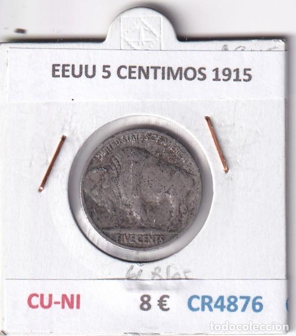 Monedas antiguas de Am&eacute;rica: CR4876 MONEDA EEUU 5 CENTIMOS 1915 CU-NI