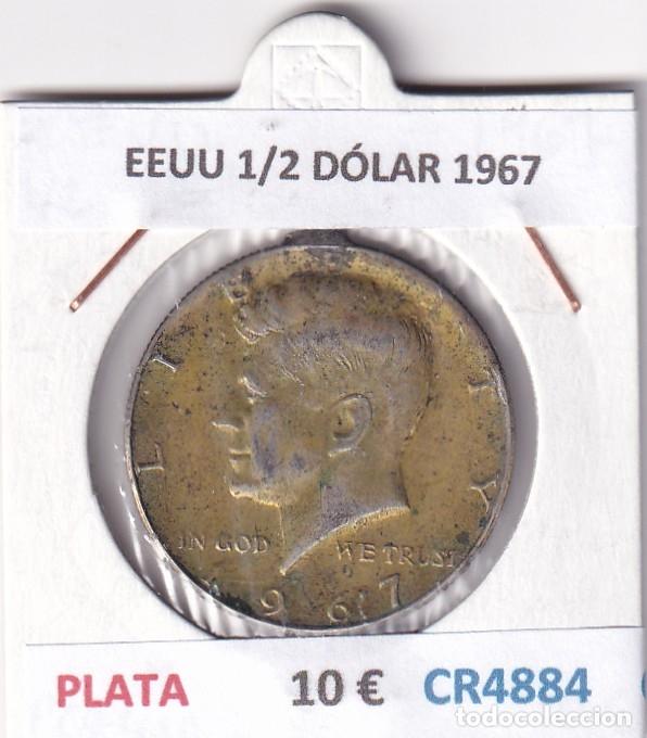 Monedas antiguas de Am&eacute;rica: CR4884 MONEDA EEUU 1/2 D&Oacute;LAR 1967 PLATA