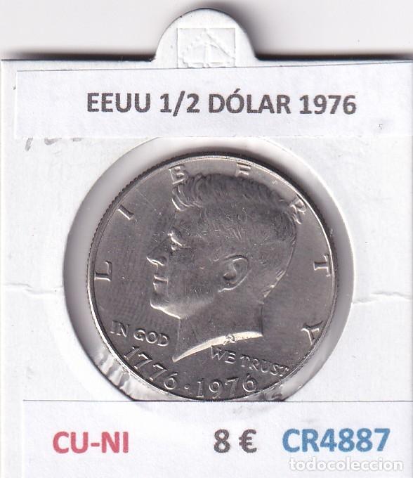 Monedas antiguas de Am&eacute;rica: CR4887 MONEDA EEUU 1/2 D&Oacute;LAR 1976 CU-NI