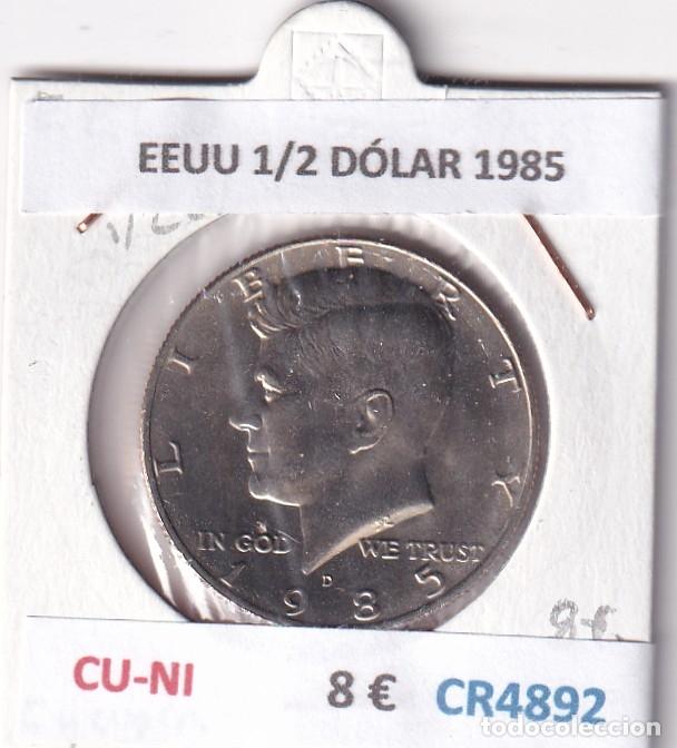 Monedas antiguas de Am&eacute;rica: CR4892 MONEDA EEUU 1/2 D&Oacute;LAR 1985 CU-NI