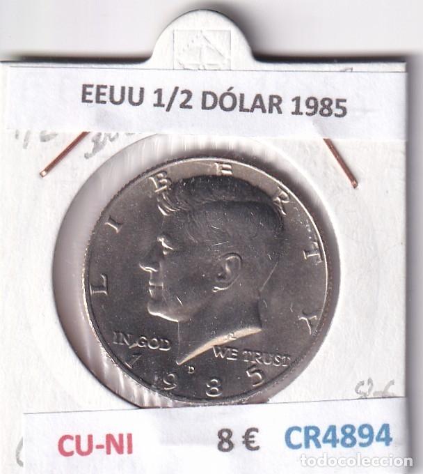 Monedas antiguas de Am&eacute;rica: CR4894 MONEDA EEUU 1/2 D&Oacute;LAR 1985 CU-NI