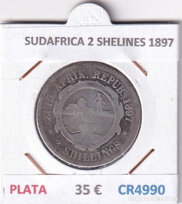 Monedas antiguas de Am&eacute;rica: CR4990 MONEDA SUDAFRICA 2 SHELINES 1897 PLATA