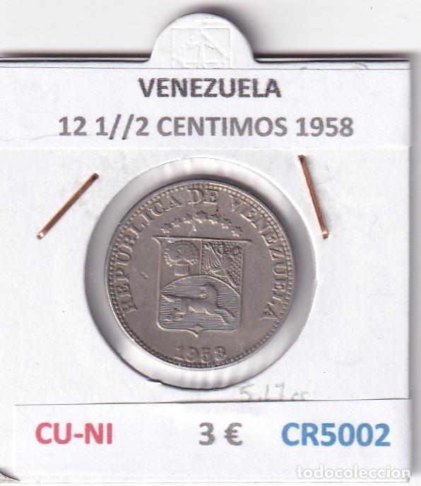 Monedas antiguas de Am&eacute;rica: CR5002 MONEDA VENEZUELA 12 1//2 CENTIMOS 1958 CU-NI