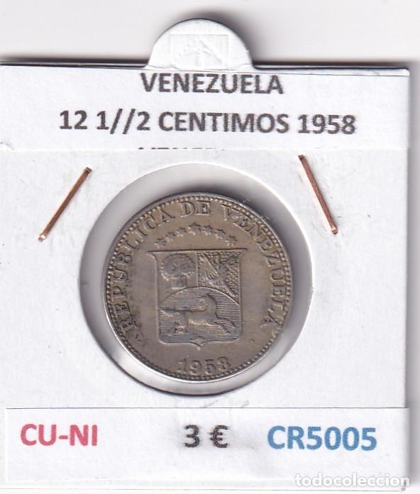 Monedas antiguas de Am&eacute;rica: CR5005 MONEDA VENEZUELA 12 1//2 CENTIMOS 1958 CU-NI
