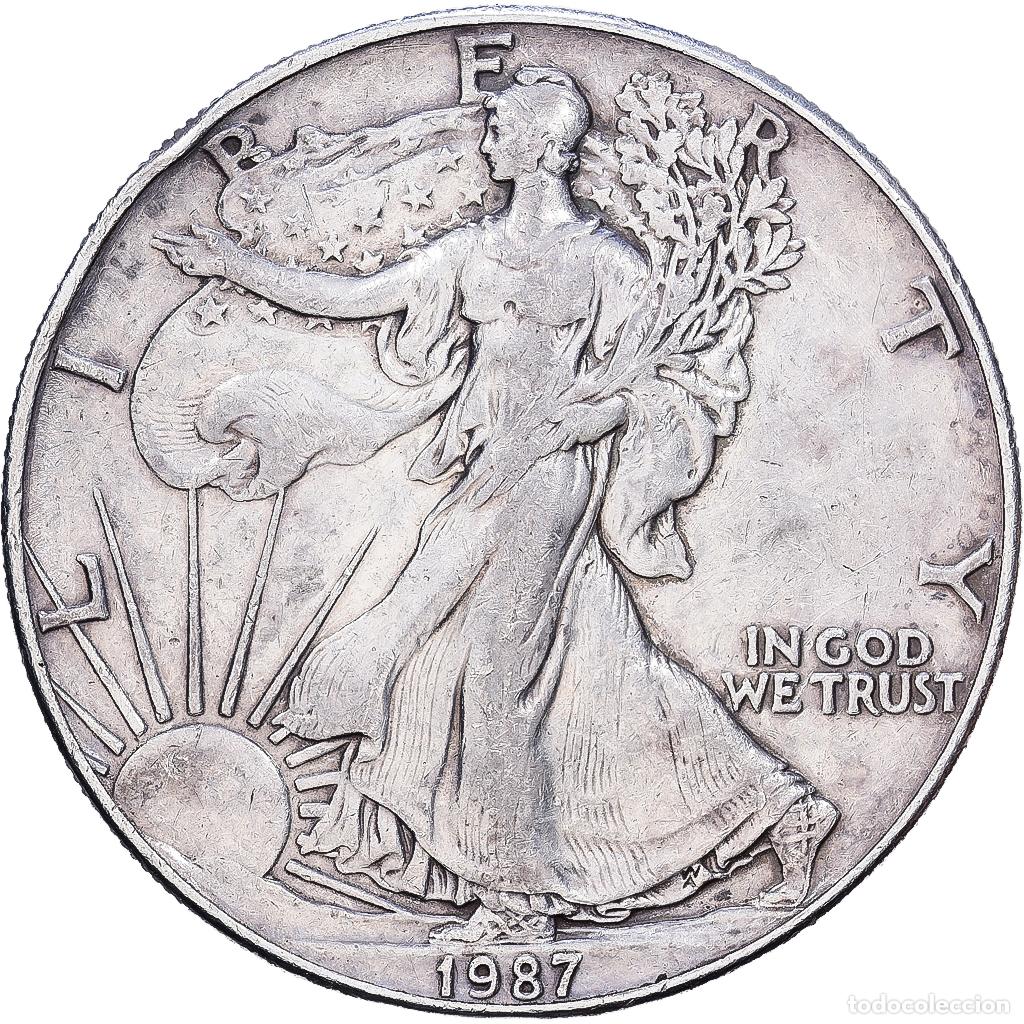 Monedas antiguas de Am&eacute;rica: [#1118071] Estados Unidos, Dollar, 1987, Philadelphia, Plata, MBC, KM:273