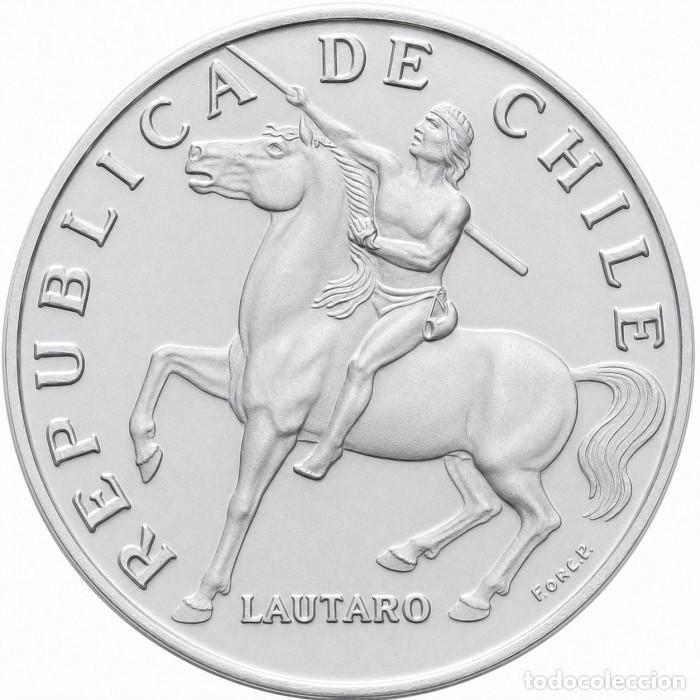 Monedas antiguas de Am&eacute;rica: Chile, 5 Escudos 1972 &rdquo;Lautaro: Nativo a caballo&rdquo; KM#199a./ Nueva, sin circular.