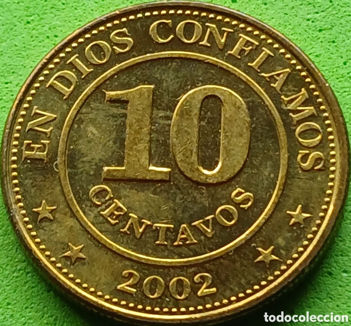 Monedas antiguas de Am&eacute;rica: Nicaragua 10 centavos 2002 km#98