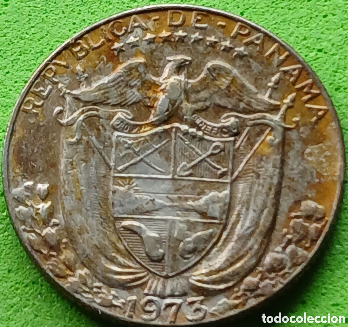 Monedas antiguas de Am&eacute;rica: Panam&aacute; un d&eacute;cimo 1973 km#10