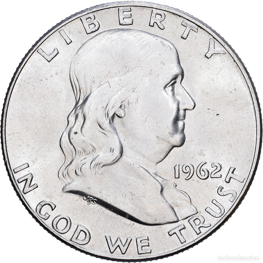 Monedas antiguas de Am&eacute;rica: [#1118021] Estados Unidos, Half Dollar, Franklin Half Dollar, 1962, Denver, Plata, MBC