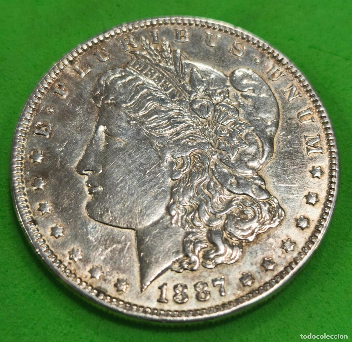 Monedas antiguas de Am&eacute;rica: ESTADOS UNIDOS. A&Ntilde;O 1887. 1 DOLLAR PLATA (900) MORGAN. PESO 26,7 GR