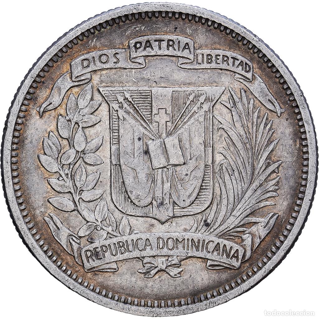 Monedas antiguas de Am&eacute;rica: [#1203122] Rep&uacute;blica Dominicana, 25 Centavos, 1937, Plata, MBC, KM:20
