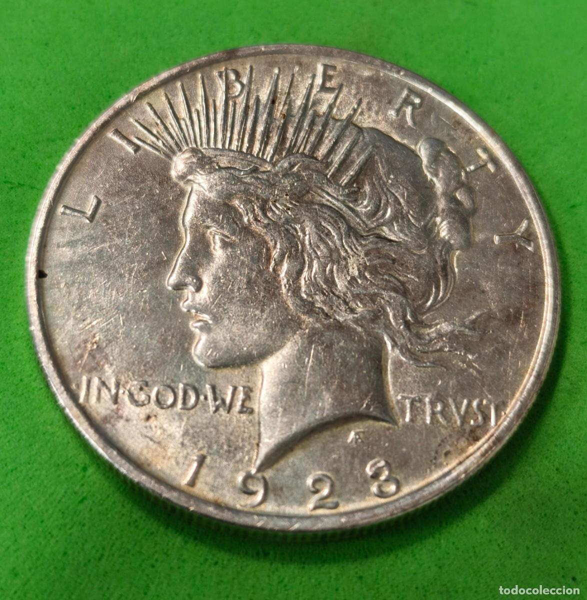 Monedas antiguas de Am&eacute;rica: ESTADOS UNIDOS. A&Ntilde;O 1923. 1 DOLLAR PLATA (900) LIBERTY. PESO 26,8 GR