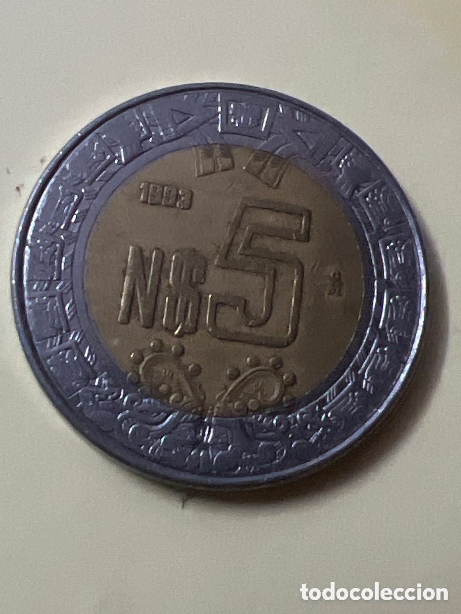 Monedas antiguas de Am&eacute;rica: C698. MONEDA DE MEXICO 1993 - 5 PESO