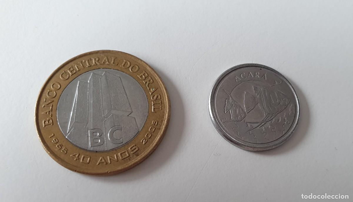 Monedas antiguas de Am&eacute;rica: 2 MONEDAS BRASIL 1993 y 2005