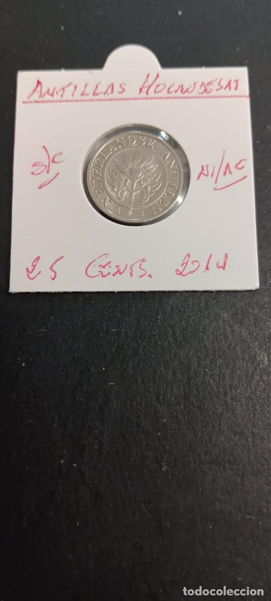 Monedas antiguas de Am&eacute;rica: ANTILLAS HOLANDESAS 25 CENTIMOS 2014 S/C KM=35 (NIQUEL-ACERO)