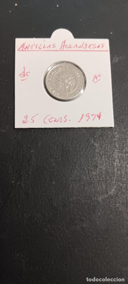 Monedas antiguas de Am&eacute;rica: ANTILLAS HOLANDESAS 25 CENTIMOS 1994 S/C KM=35 (NIQUEL-ACERO)