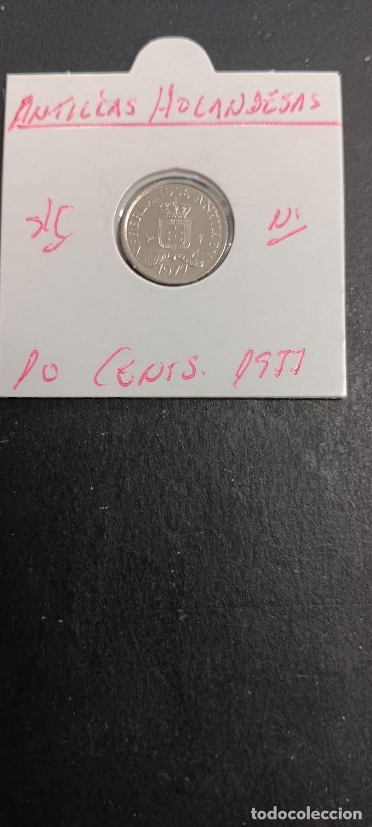 Monedas antiguas de Am&eacute;rica: ANTILLAS HOLANDESAS 10 CENTIMOS 1977 S/C KM=10 (NIQUE-ACERO)